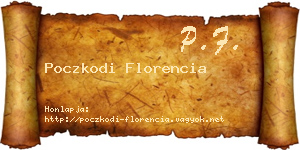 Poczkodi Florencia névjegykártya